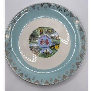Vintage Tennessee Souvenir Plate The‎ Volunteer State Scenic 7"